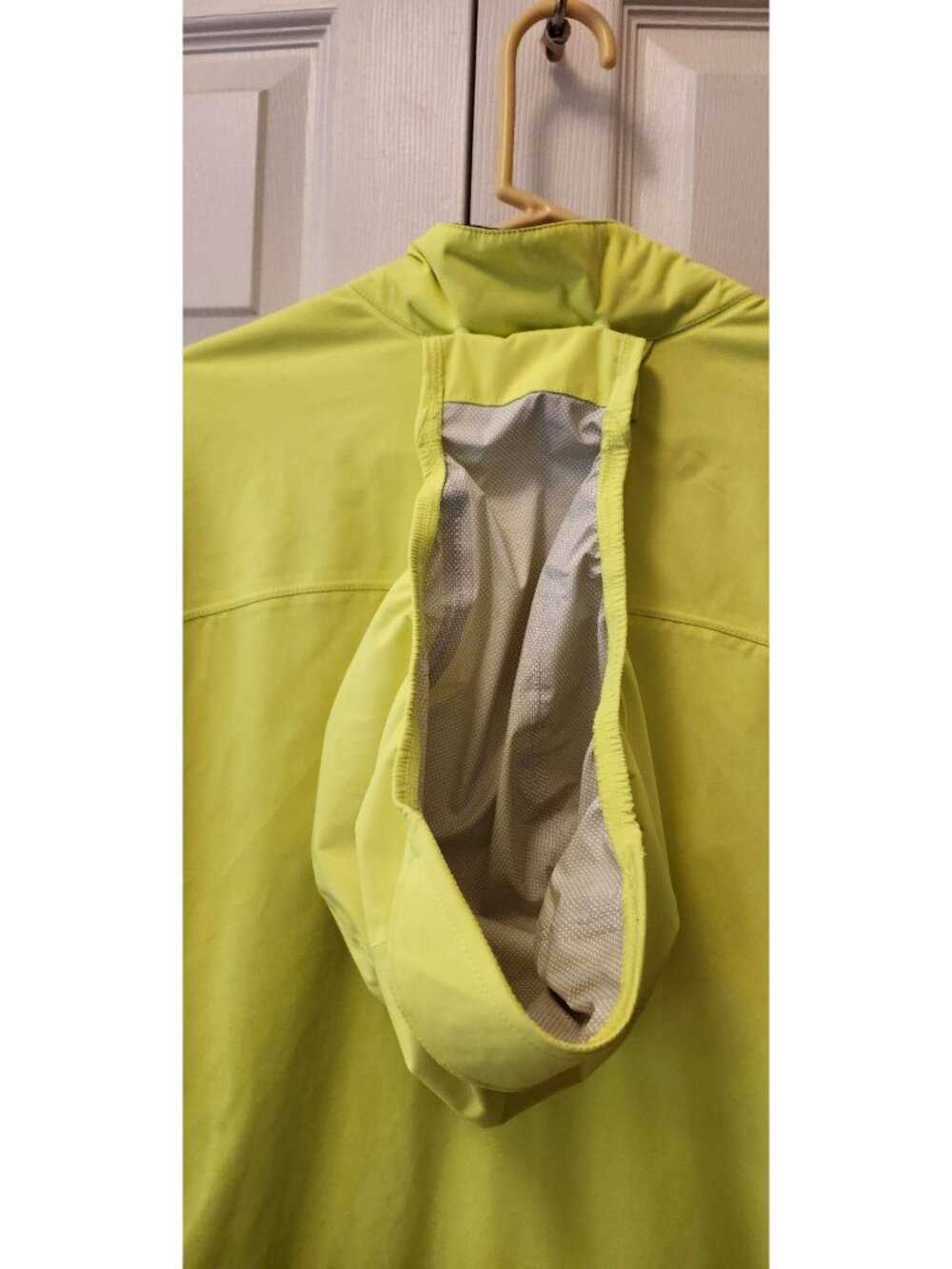 Men Pearl Izumi IQ Select Series Bright Yellow Cycling Jacket Hooded Size XL - Picture 11 of 13